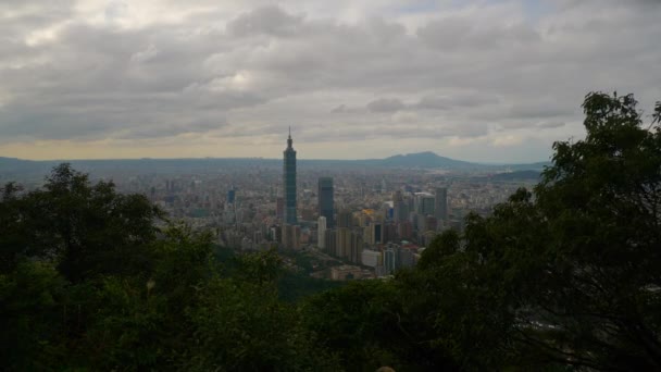 日时台北城市景观全景 画面中国 — 图库视频影像