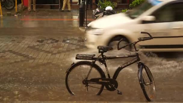 Regnerischer Tag Zeit Bangalore Stadt Verkehr Straße Antennenpanorama Indien — Stockvideo