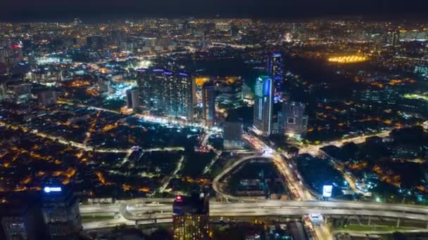 Kuala Lumpur Malaysia Settembre 2018 Notte Kuala Lumpur Centro Aereo — Video Stock