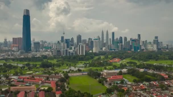 Kuala Lumpur Malajsie Září 2018 Den Kuala Lumpur Centrum Vzdušné — Stock video