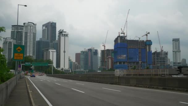 Kuala Lumpur Malásia Setembro 2018 Hora Dia Kuala Lumpur Centro — Vídeo de Stock