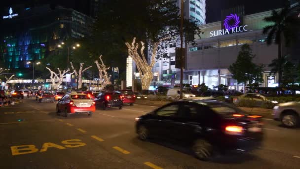 Kuala Lumpur Malaysia September 2018 Night Time Kuala Lumpur City — Stok Video