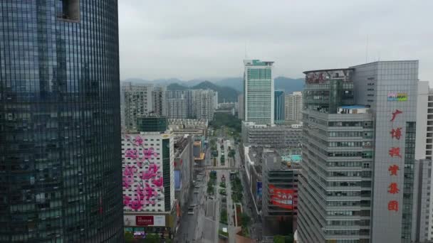Shenzhen Kina Oktober 2018 Dag Tid Shenzhen Stad Berömda Trafik — Stockvideo