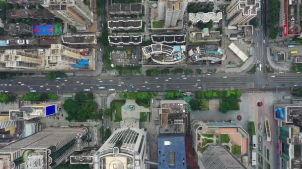 Shenzhen Çin Ekim 2018 Gün Zaman Shenzhen Şehir Ünlü Trafik — Stok video