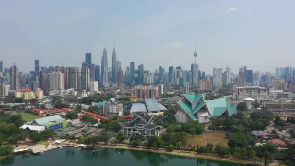 Κουάλα Λουμπούρ Μαλαισία Σεπτεμβρίου 2018 Ηλιόλουστη Μέρα Kuala Lumpur Downtown — Αρχείο Βίντεο