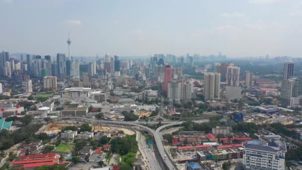 Kuala Lumpur Malaysia Setembro 2018 Dia Ensolarado Kuala Lumpur Centro — Vídeo de Stock