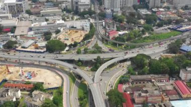 Kuala Lumpur, Malezya - 25 Eylül 2018: güneşli bir gün kuala lumpur şehir merkezi panorama zaman apse 4k circa 25 Eylül 2018 kuala lumpur, Malezya. Malezya.