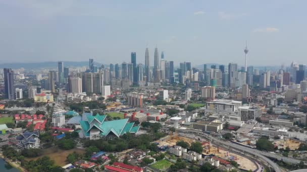 Kuala Lumpur Малайзія Вересня 2018 Сонячний День Kuala Lumpur Центральна — стокове відео