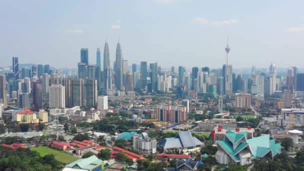 Kuala Lumpur Malaysia September 2018 Sunny Day Kuala Lumpur Downtown — Stock Video