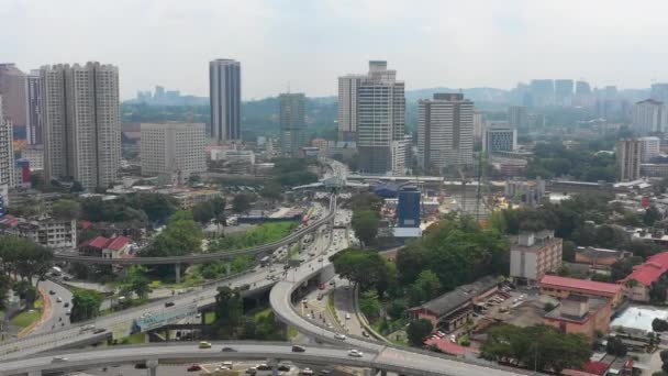 Kuala Lumpur Malezja Września 2018 Słoneczny Dzień Kuala Lumpur Panorama — Wideo stockowe