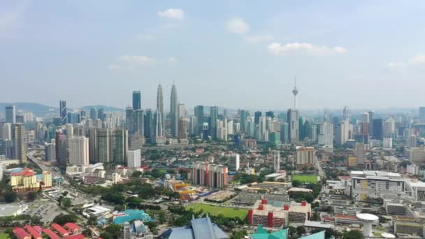 Kuala Lumpur Malaisie Septembre 2018 Journée Ensoleillée Kuala Lumpur Centre — Video