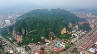 Kuala Lumpur, Malezya - 25 Eylül 2018: kuala lumpur şehir havadan iniş panorama zaman apse 4k circa 25 Eylül 2018 kuala lumpur, Malezya.