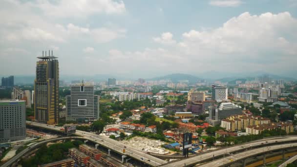 Kuala Lumpur Malasia Septiembre 2019 Panorama Aéreo Kuala Lumpur Circa — Vídeos de Stock