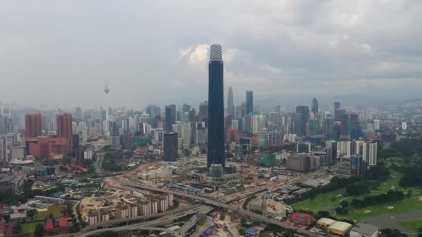 Kuala Lumpur Malajsie Září 2018 Kuala Lumpur Centrum Vzdušné Panoráma — Stock video