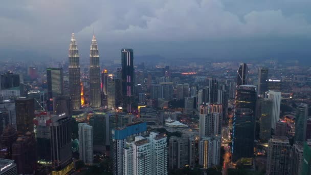 Kuala Lumpur Malaysia May 2019 Evening Time Kuala Lumpur Downtown — Stok video