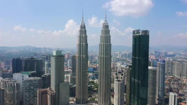 Kuala Lumpur Malaysia Setembro 2019 Kuala Lumpur Downtown Aerial Panorama — Vídeo de Stock