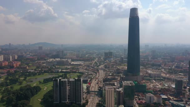 Kuala Lumpur Malajsie Září 2019 Kuala Lumpur Centrální Panorama Cca — Stock video
