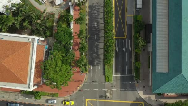 Jour Vol Dessus Singapore Ville Trafic Panoramique Aérien Images — Video