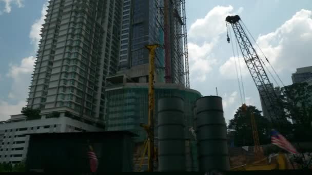 Kuala Lumpur Malásia Setembro 2018 Kuala Lumpur Downtown Building Aerial — Vídeo de Stock