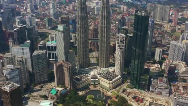 Kuala Lumpur Malaysia Settembre 2019 Kuala Lumpur Downtown Aerial Panorama — Video Stock