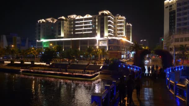Куала Лумпур Малайзия Июня 2019 Года Куала Лумпур Освещена Центре — стоковое видео