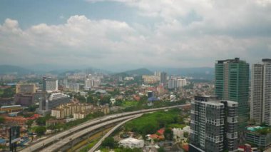 KUALA LUMPUR, MALAYSIA - SEPTEMBER 25 2019: kuala lumpur aerial panorama 4k circa september 25 2019 kuala lumpur, malaysia 