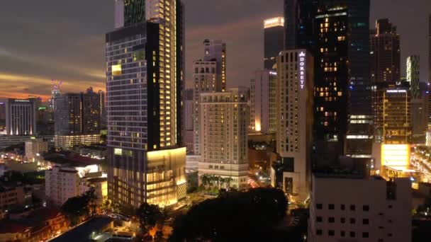 Kuala Lumpur Malaysia Maggio 2019 Serata Kuala Lumpur Centro Storico — Video Stock