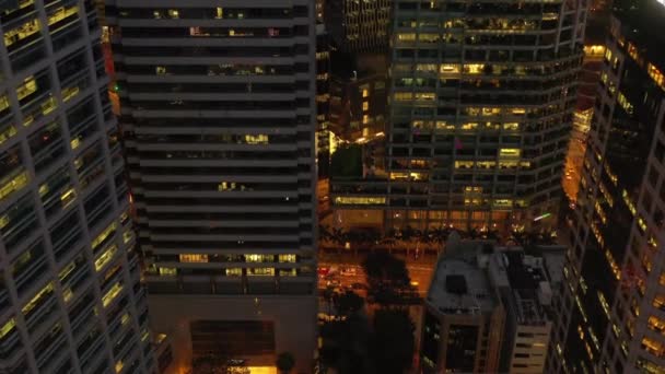 Singapore Antenn Topdown Stadsbilden Panorama Footage — Stockvideo