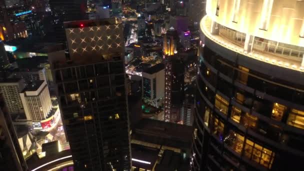 Kuala Lumpur Malaysia June 2019 Night Time Kuala Lumpur Downtown — Stockvideo