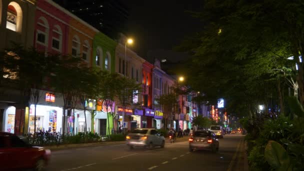 Kuala Lumpur Malasia Septiembre 2018 Noche Kuala Lumpur Centro Ciudad — Vídeos de Stock