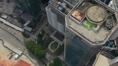 KUALA LUMPUR, MALAYSIA - JUNE 25 2019: day time kuala lumpur downtown aerial panorama 4k circa september 25 2018 kuala lumpur, malaysia.