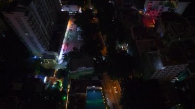 Sanya cityscape Rating sokak hava panorama 4k Çin