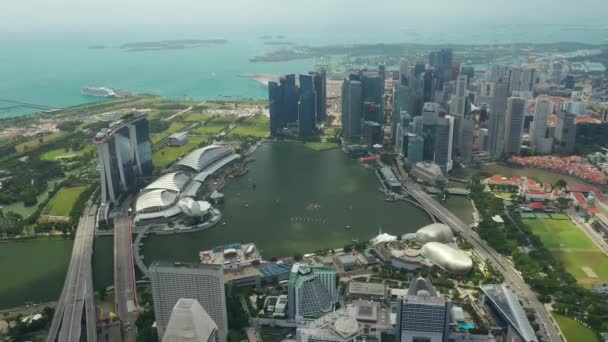 Singapore Singapore May 2019 Panoramic Day Time Footage View Singapore — Stock Video