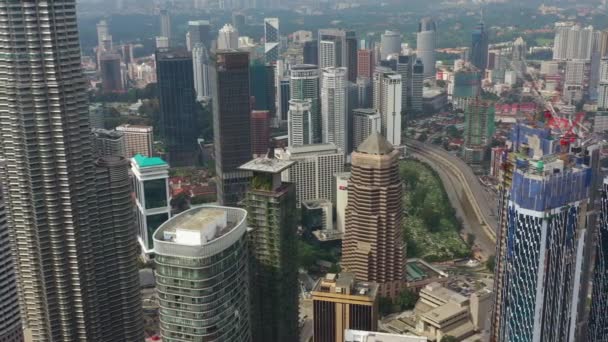 Kuala Lumpur Malasia Junio 2019 Día Kuala Lumpur Panorama Aéreo — Vídeos de Stock