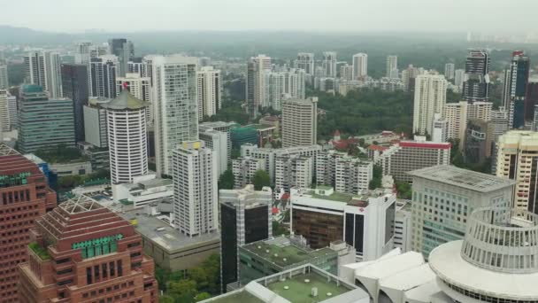 Singapore Singapore Maggio 2019 Veduta Panoramica Del Centro Singapore Attraverso — Video Stock