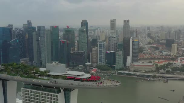 Singapore Singapore Maggio 2019 Veduta Panoramica Del Centro Singapore Attraverso — Video Stock