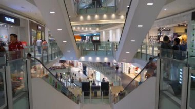 Kuala Lumpur, Malezya - Ocak 2018: kuala lumpur şehir merkezi meşhur ana salon panorama 4k kuala lumpur, Malezya.