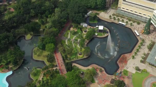 Kuala Lumpur Malaysia Circa 2019 Aerial View Modern Resort Daytime — Stockvideo