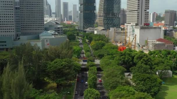 Сингапур Сингапур Май 2019 Панорамный Дневной Обзор Сингапура Через Марина — стоковое видео