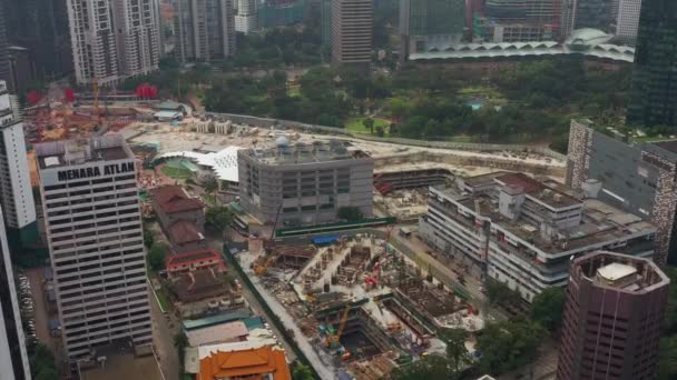 Kuala Lumpur Malasia Junio 2019 Día Kuala Lumpur Panorama Aéreo — Vídeo de stock