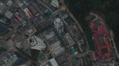 Kuala Lumpur, Malezya - 25 Haziran 2019: güneşli bir gün kuala lumpur şehir merkezi havacılık panoraması 4k yaklaşık 25 Eylül 2018 Kuala lumpur, malezya, Malezya.