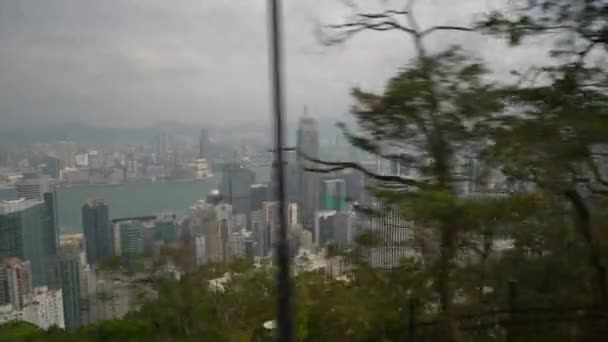 Dag Hong Kong Stadsgezicht Panorama Road Trip Pov Panorama — Stockvideo
