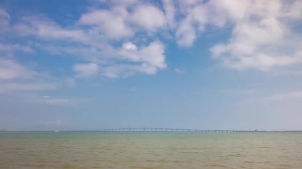 День Коли Острів Макао Тайпа Має Морську Панораму Timelapse Footage — стокове відео