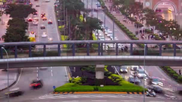 Macau Cina Febbraio 2019 Giornata Sole Macao Traffico Urbano Architettura — Video Stock