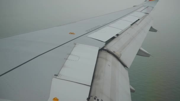Amazing Plane Flight Footage Hong Kong — Stock Video