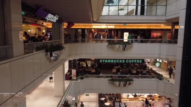 Singapore Singapore January 2019 Shopping Mall Interior View Circa January — Stock Video