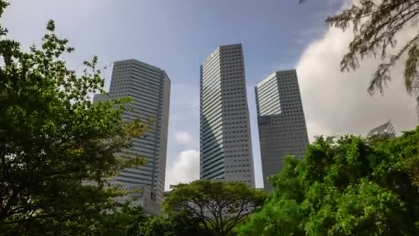 Singapore Februari 2019 Dag Tid Singapore City Marina Bay Trafik — Stockvideo