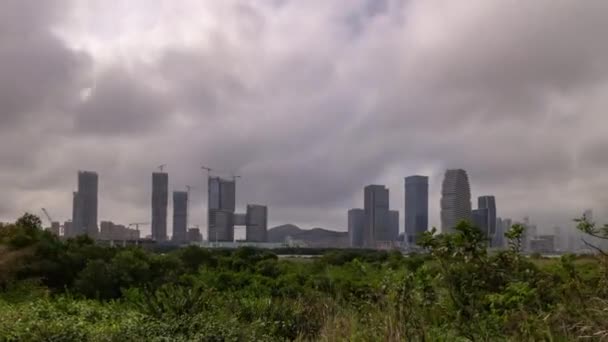 Panorama Paysage Urbain Île Macao Taipa Time Lapse Images Chine — Video