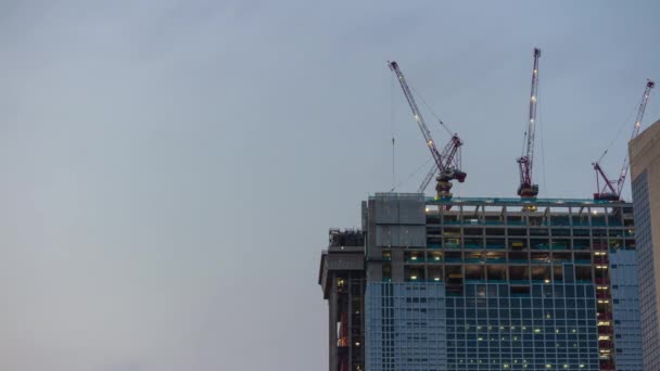 Singapur Febrero 2019 Noche Tiempo Singapore Ciudad Marina Bahía Tráfico — Vídeos de Stock