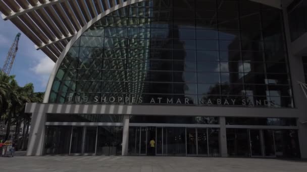 Singapore January 2016 Pintu Masuk Mall Terkenal Siang Hari Panorama — Stok Video